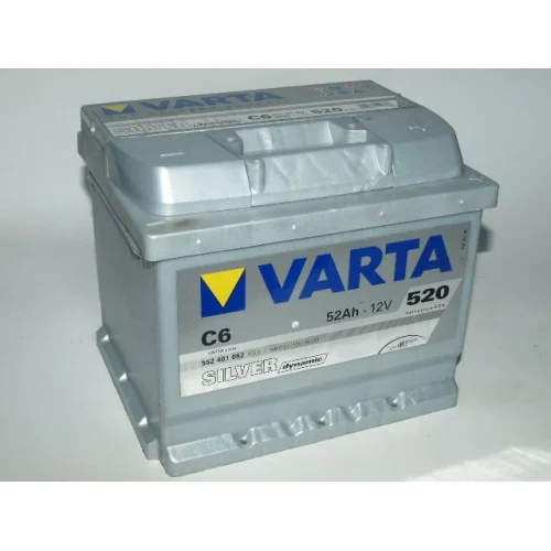 Автомобильный аккумулятор VARTA Silver Dynamic  52 A/ч ОБР 552401